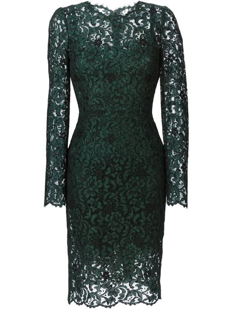 dolce gabbana lace dress green|dolce and gabbana dresses polyvore.